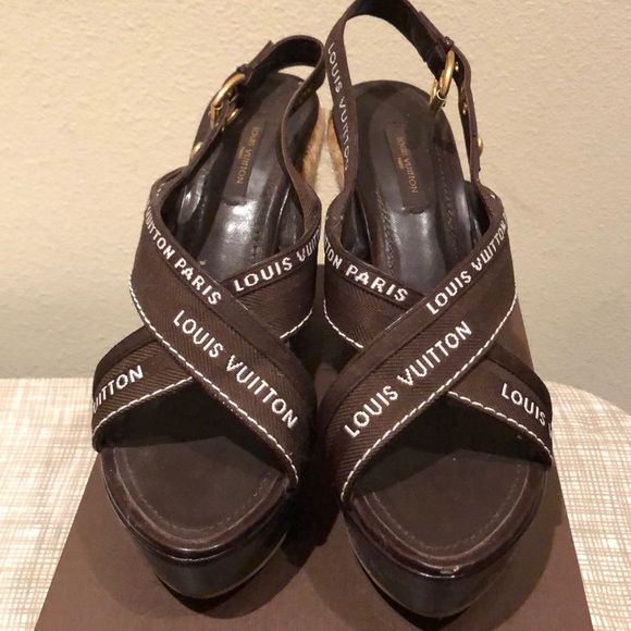 Louis Vuitton Shoes - Louis Vuitton Wedges sz8.5US Louis Vuitton Shoes - Louis Vuitton Wedges sz8.5US